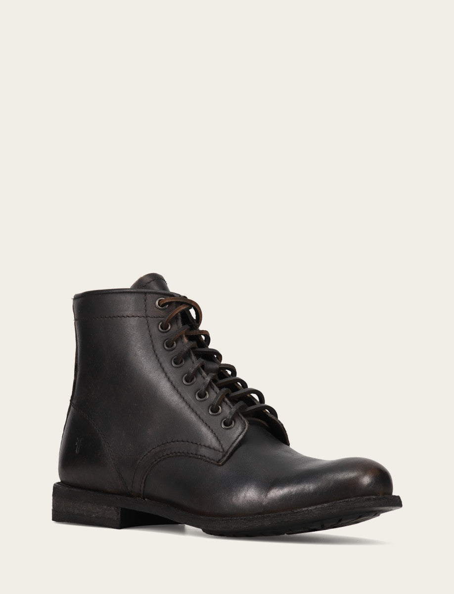 Men's Antiqued Black Tyler Flex Lace Up Boots | Frye Antiqued Black
