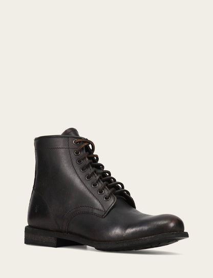 Men's Antiqued Black Tyler Flex Lace Up Boots | Frye Antiqued Black