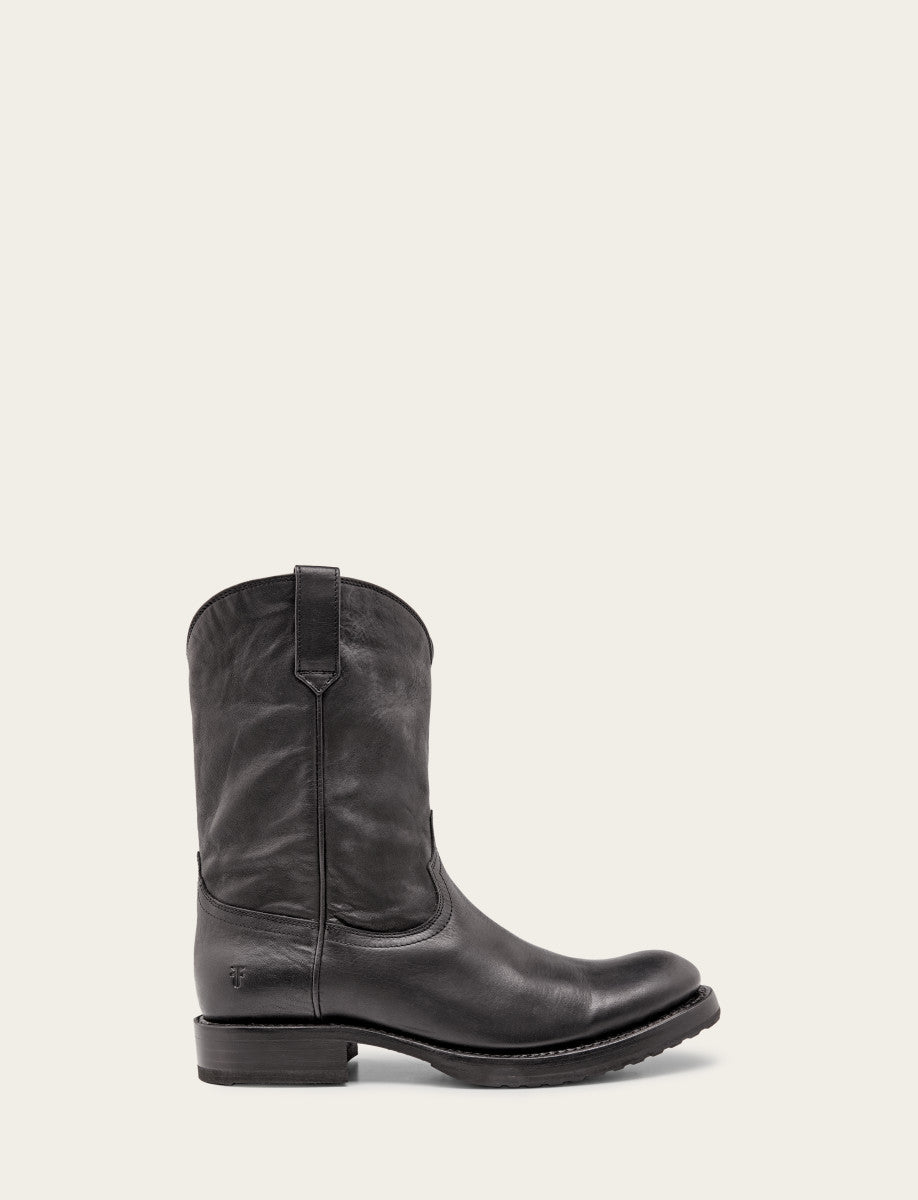 Men's Black Duke Roper Boots | Frye Black
