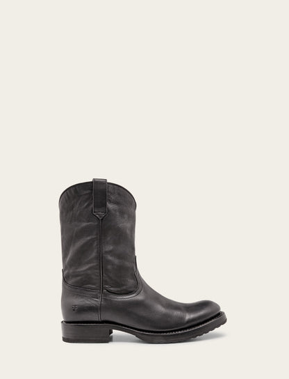 Men's Black Duke Roper Boots | Frye Black