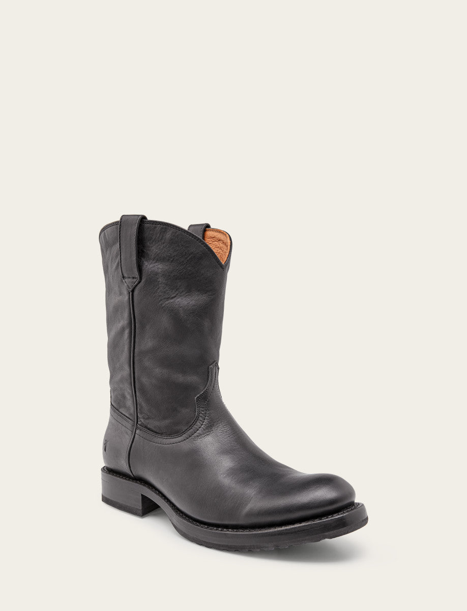 Men's Black Duke Roper Boots | Frye Black