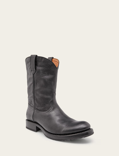 Men's Black Duke Roper Boots | Frye Black