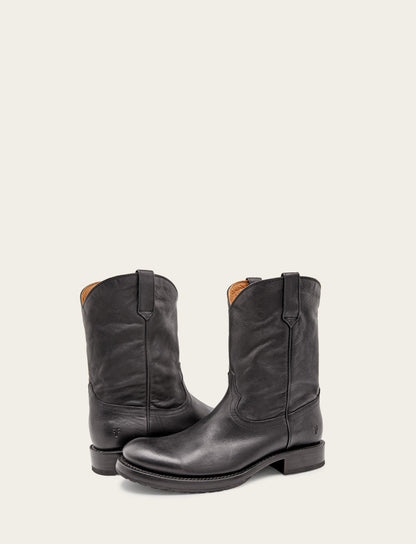 Men's Black Duke Roper Boots | Frye Black