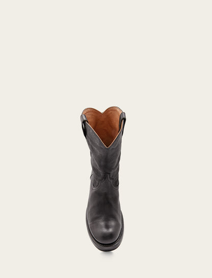 Men's Black Duke Roper Boots | Frye Black