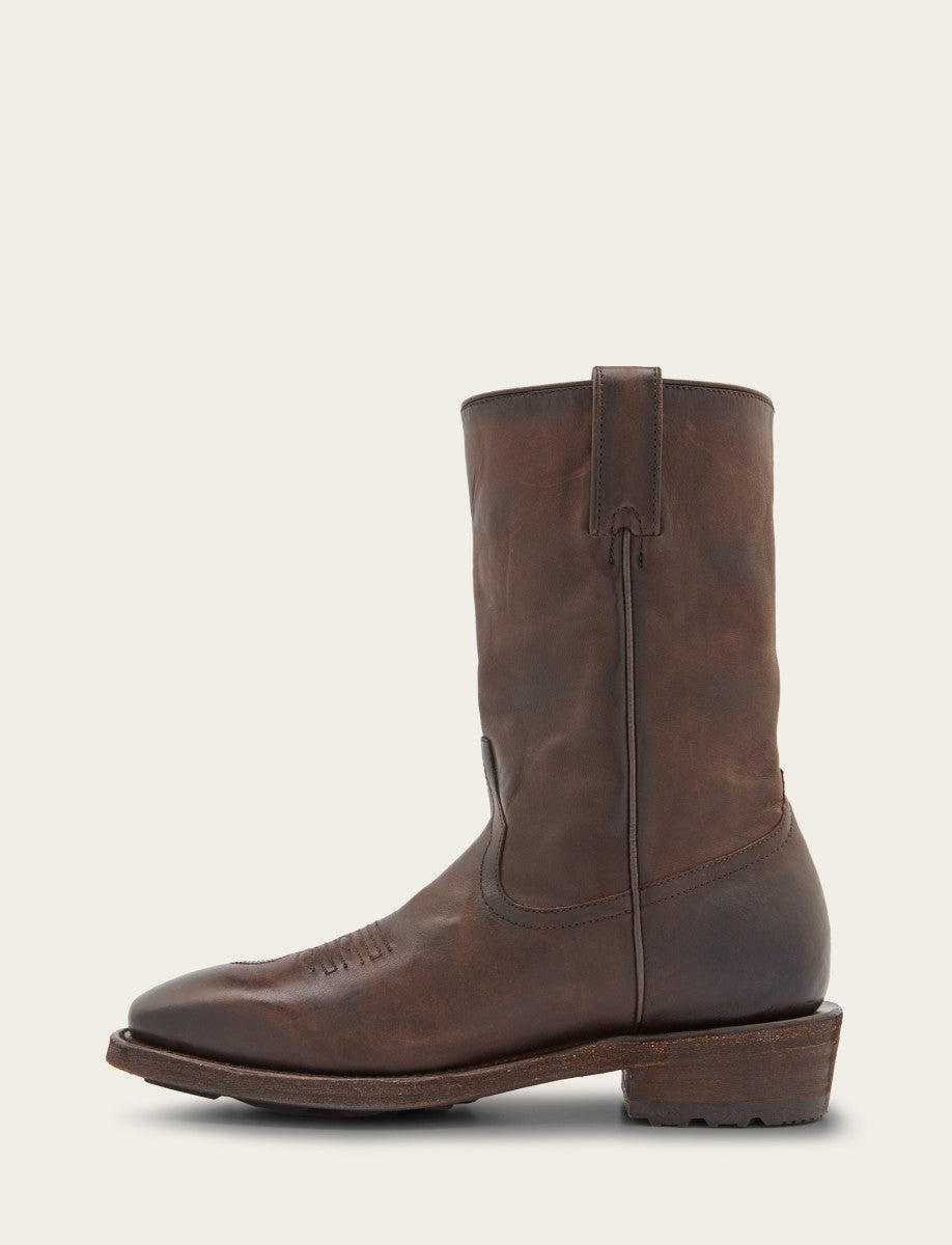 Men's Chocolate Nash Roper Western Boots | Frye CHOCOLATE
