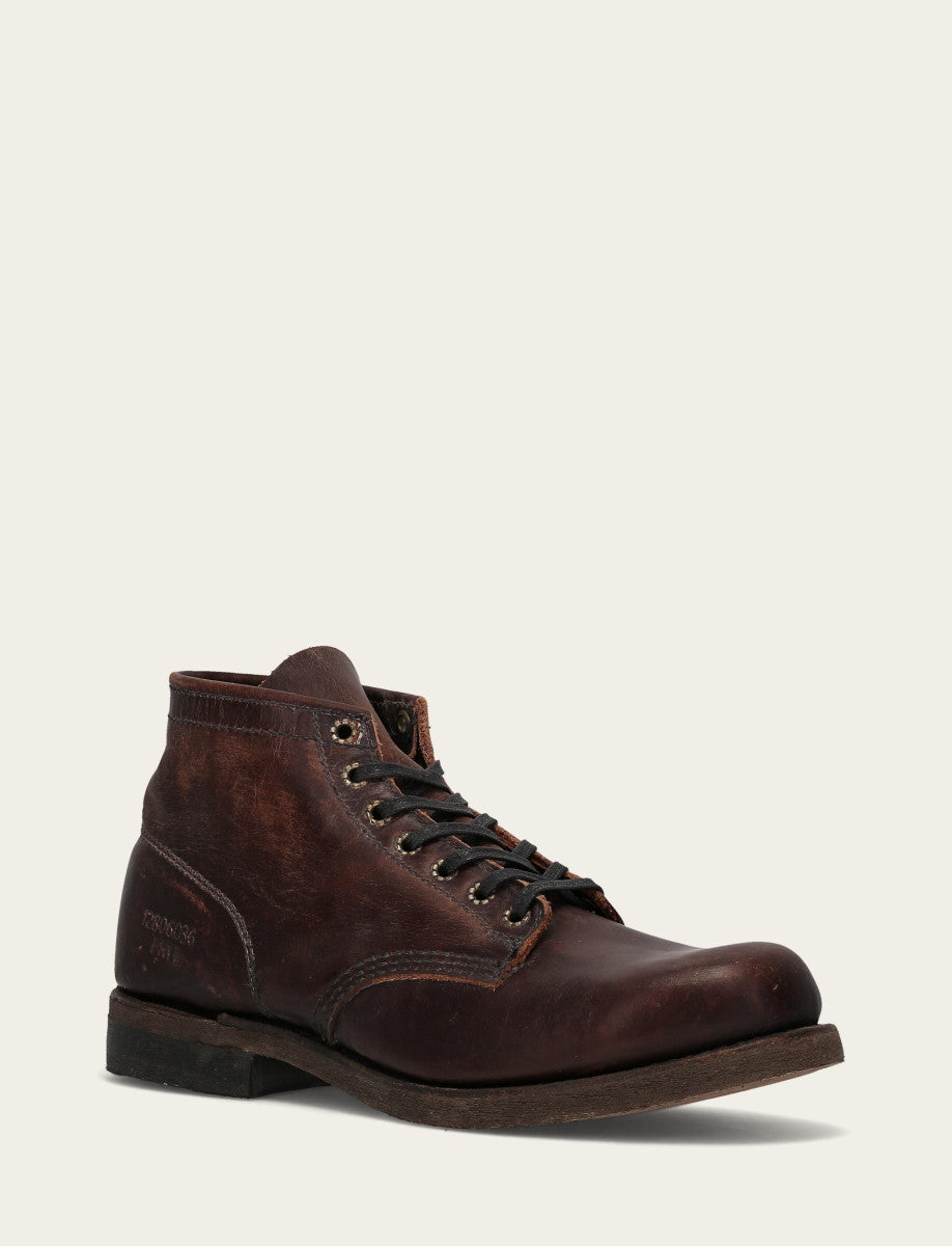 Men's Dark Brown Prison Boots | Frye Dark Brown