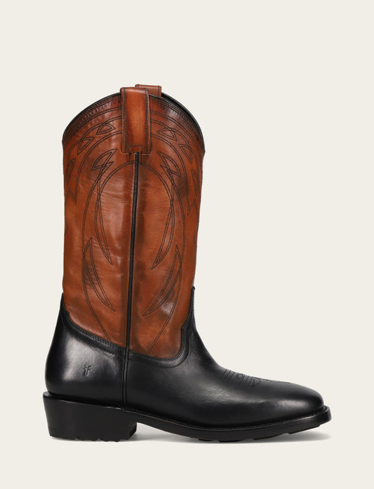 Men's Black Nash Deco Stitch Pull On Boots | Frye Black