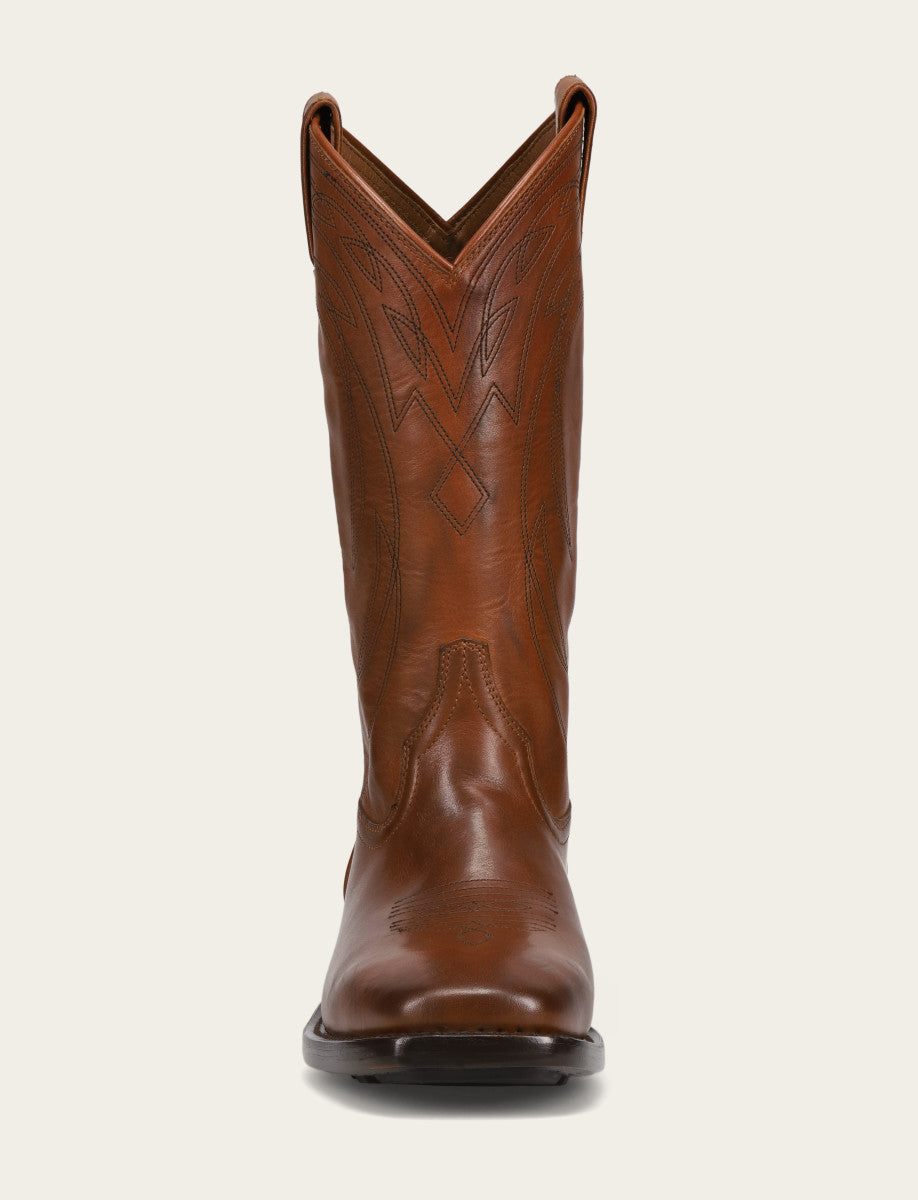Men's Caramel Nash Deco Stitch Pull On Boots | Frye Caramel