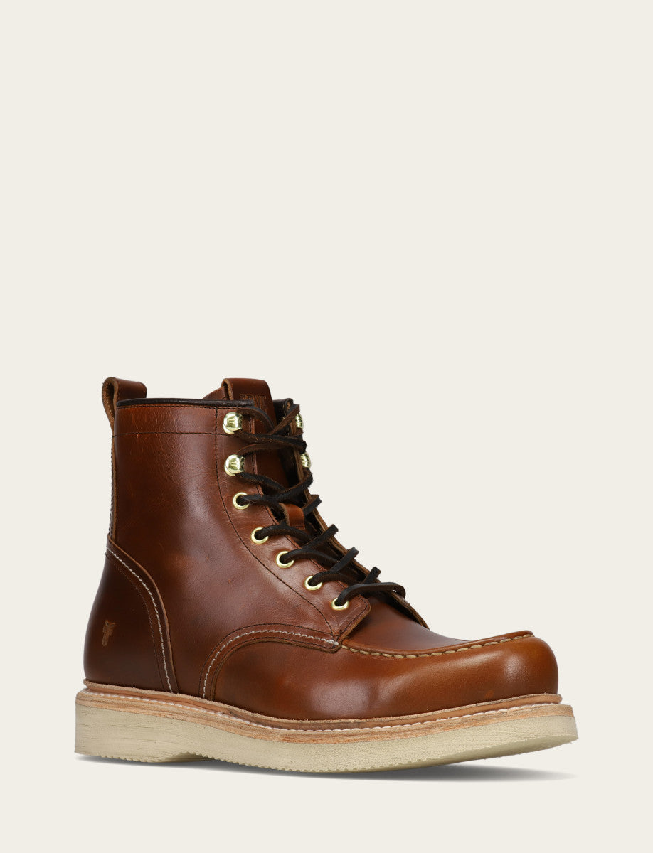 Men's Saddle Hudson Workboot Wedge Lace Ups | Frye Saddle
