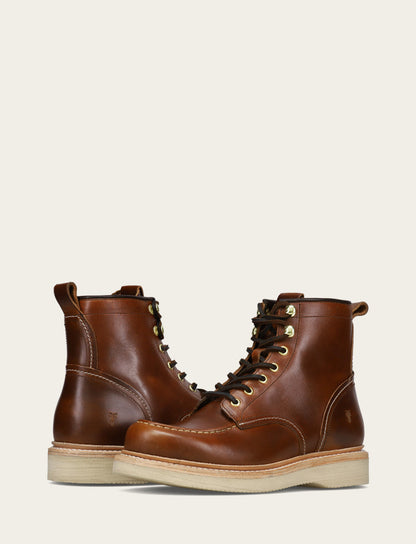Men's Saddle Hudson Workboot Wedge Lace Ups | Frye Saddle