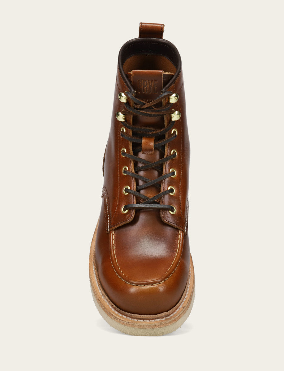 Men's Saddle Hudson Workboot Wedge Lace Ups | Frye Saddle