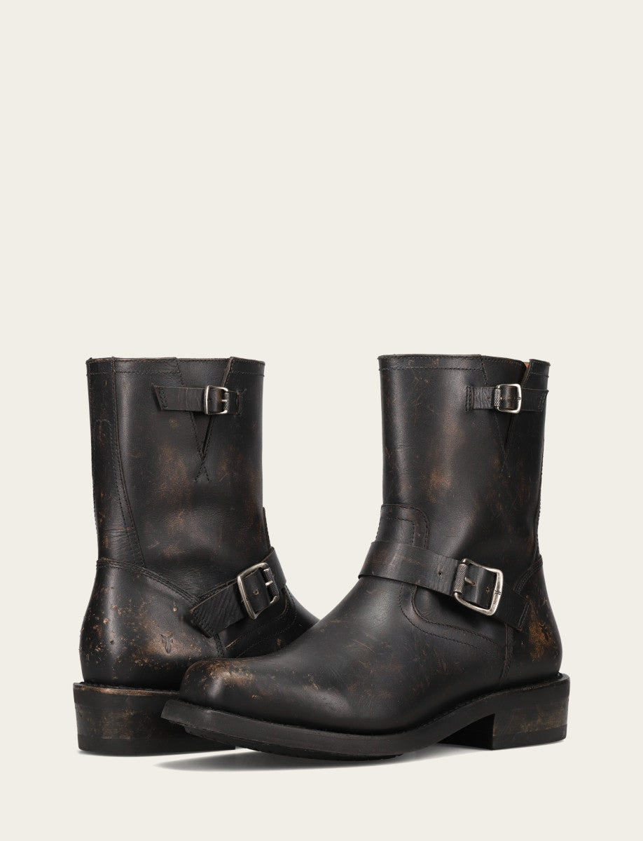 Men's Conway Engineer Smooth Leather Boot | Frye Antique Black