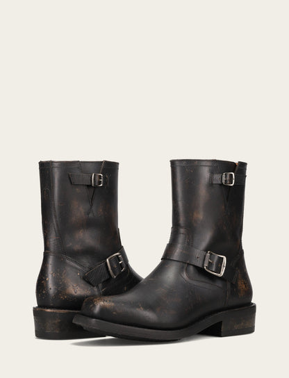 Men's Conway Engineer Smooth Leather Boot | Frye Antique Black