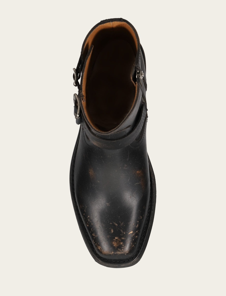 Men's Conway Engineer Smooth Leather Boot | Frye Antique Black