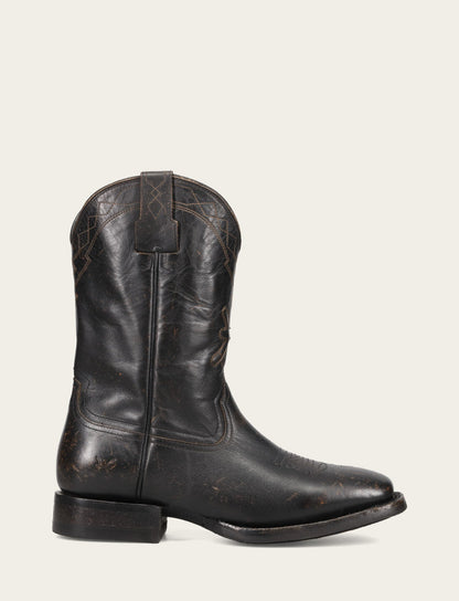 Men's Black Hauser Logo Stitch Boots | Frye Black