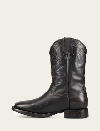 Men's Black Hauser Logo Stitch Boots | Frye Black