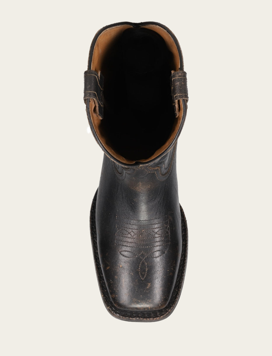 Men's Black Hauser Logo Stitch Boots | Frye Black
