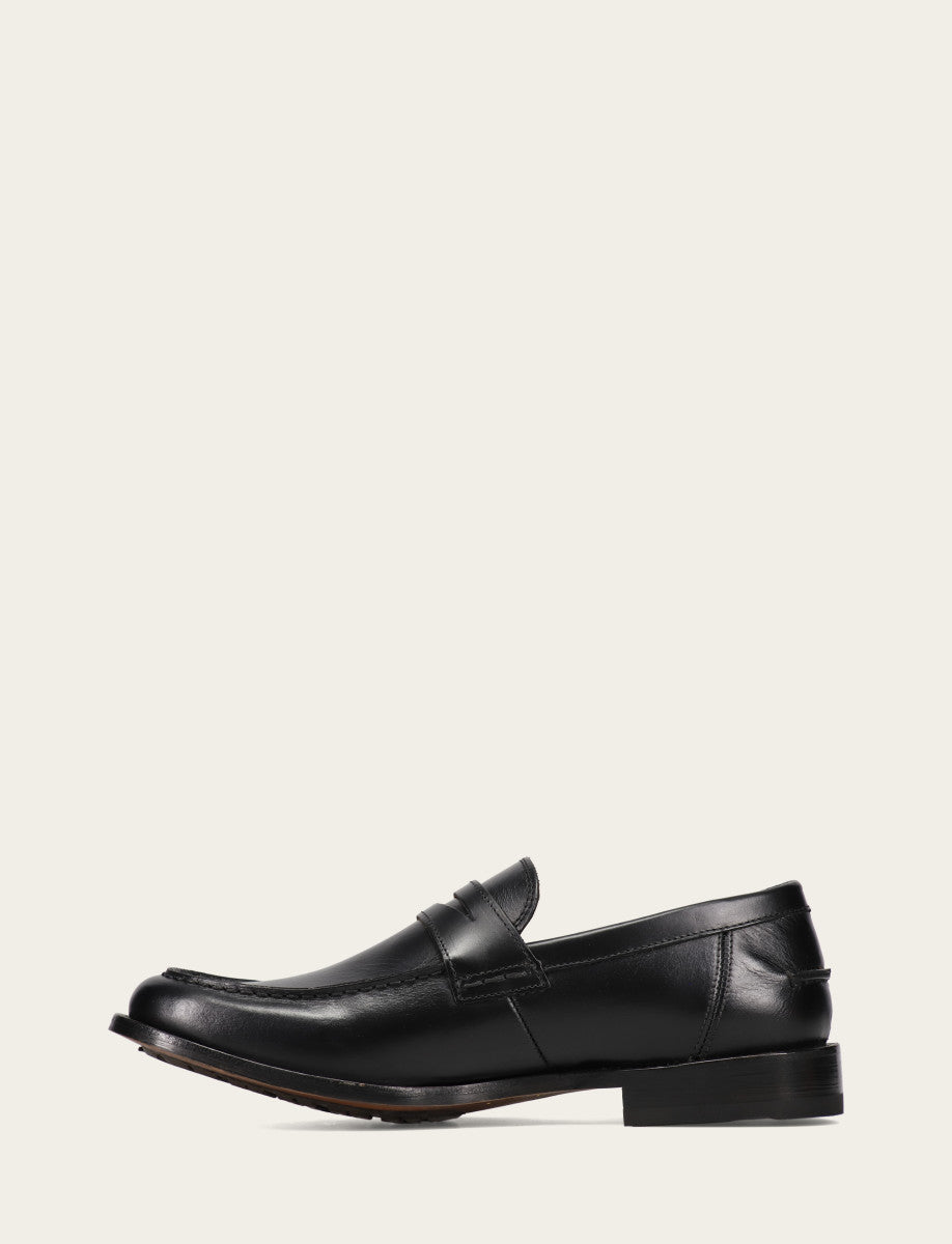Men's Black Tyler Flex Penny Loafers | Frye Black