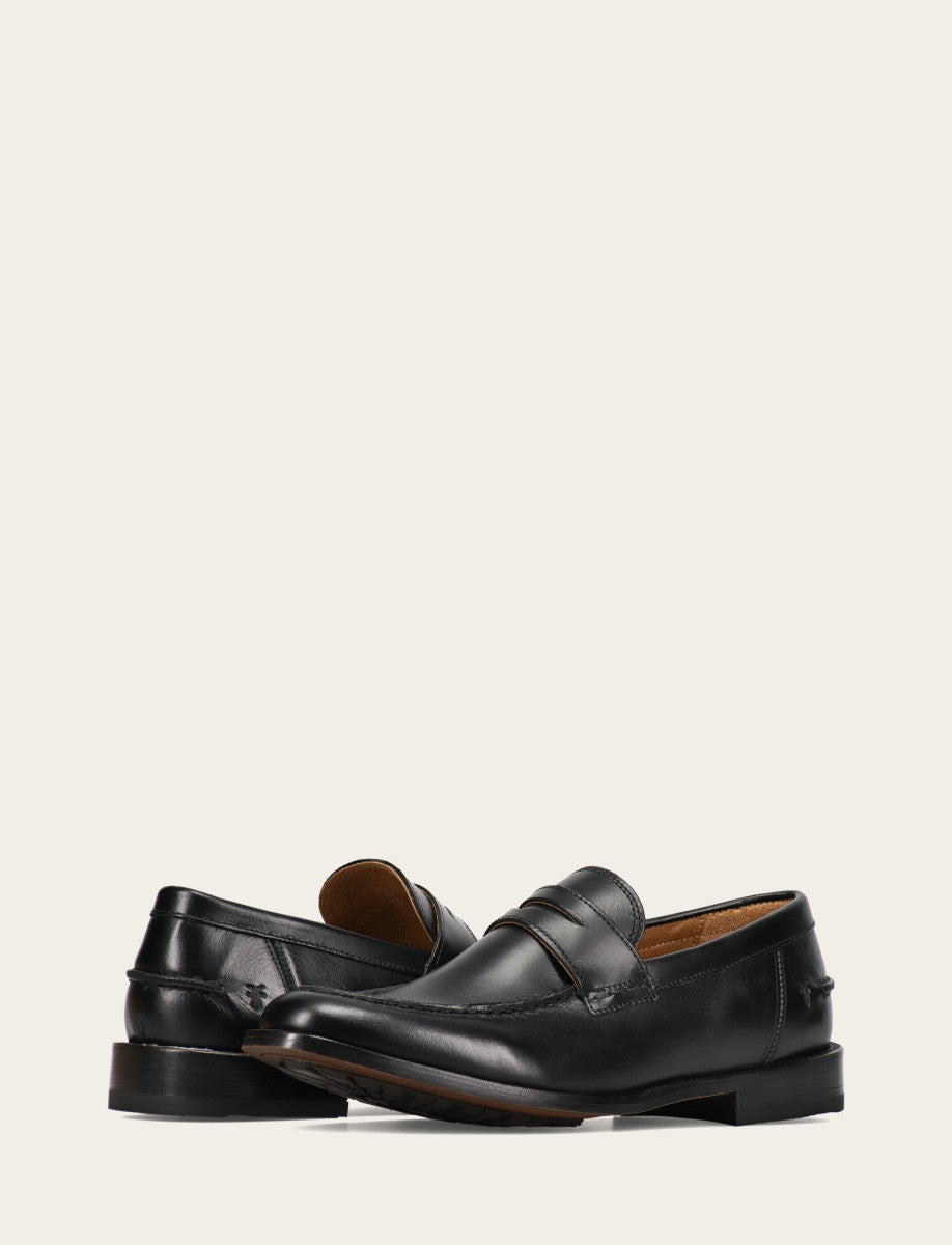 Men's Black Tyler Flex Penny Loafers | Frye Black