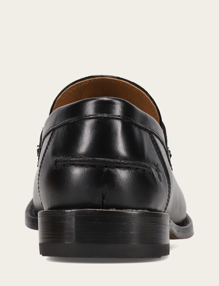 Men's Black Tyler Flex Penny Loafers | Frye Black