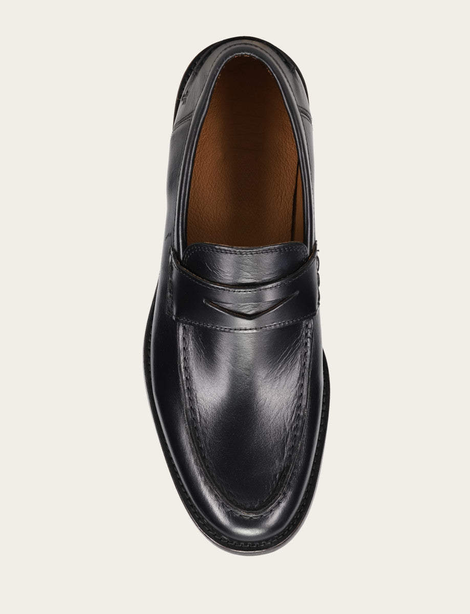 Men's Black Tyler Flex Penny Loafers | Frye Black