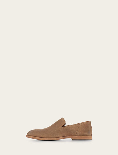 Men's Ash Waxed Suede Chris Venetian Loafers | Frye Ash Waxed Suede