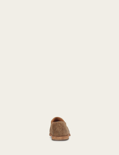 Men's Ash Waxed Suede Chris Venetian Loafers | Frye Ash Waxed Suede