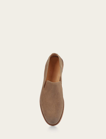 Men's Ash Waxed Suede Chris Venetian Loafers | Frye Ash Waxed Suede