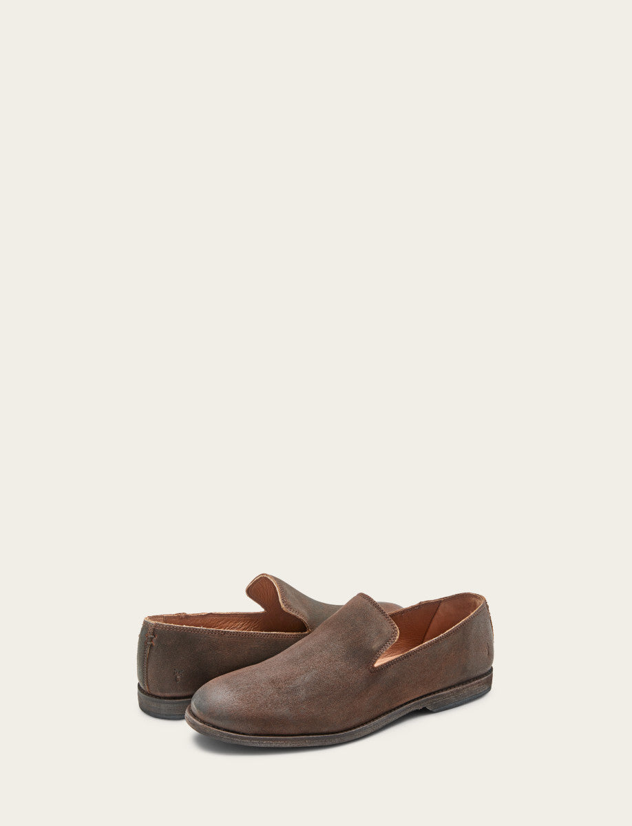 Men's Ginger Suede Chris Venetian Loafers | Frye Ginger Suede