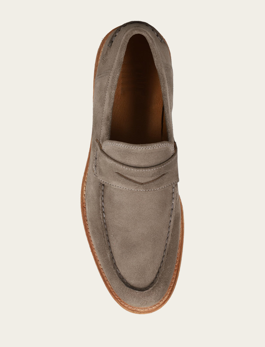 Men's Steel Tyler Flex Penny Loafers | Frye Steel