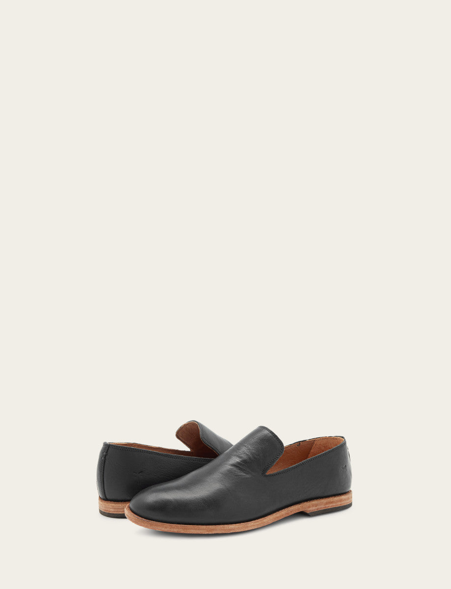 Men's Black Chris Venetian Loafers | Frye Black