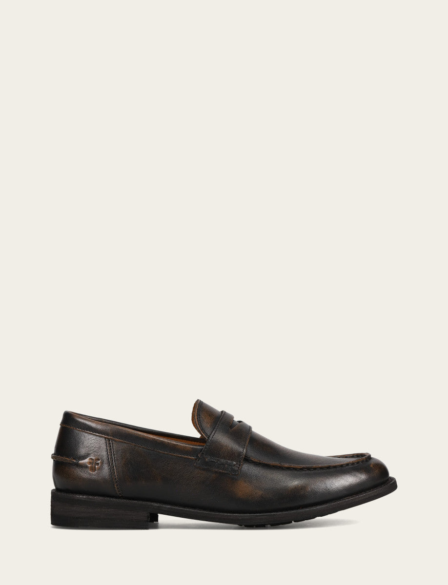 Men's Brown Brush Off Tyler Flex Penny Loafer | Frye Brown Brush Off