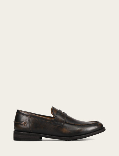 Men's Brown Brush Off Tyler Flex Penny Loafer | Frye Brown Brush Off