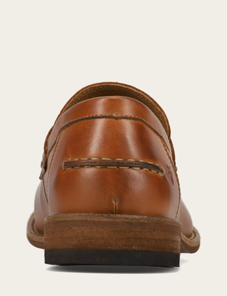 Men's Caramel Tyler Flex Penny Loafers | Frye Caramel