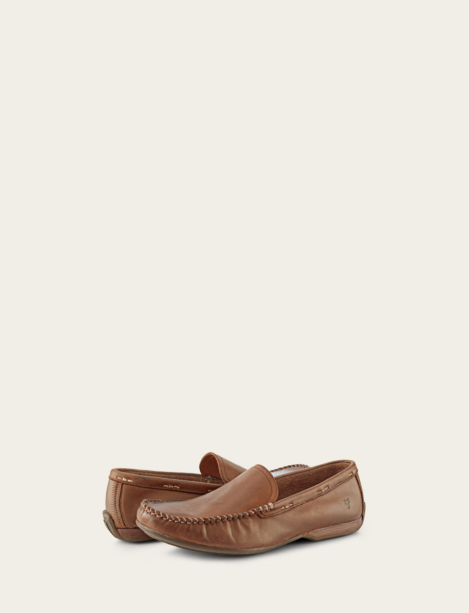 Men's Tan Lewis Venetian Loafers | Frye Tan