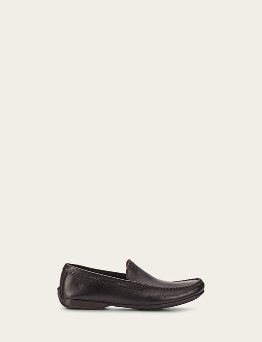 Men's Black Lewis Venetian Loafers | Frye Black