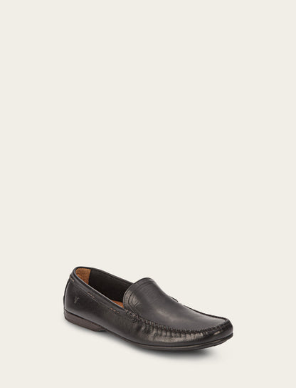 Men's Black Lewis Venetian Loafers | Frye Black