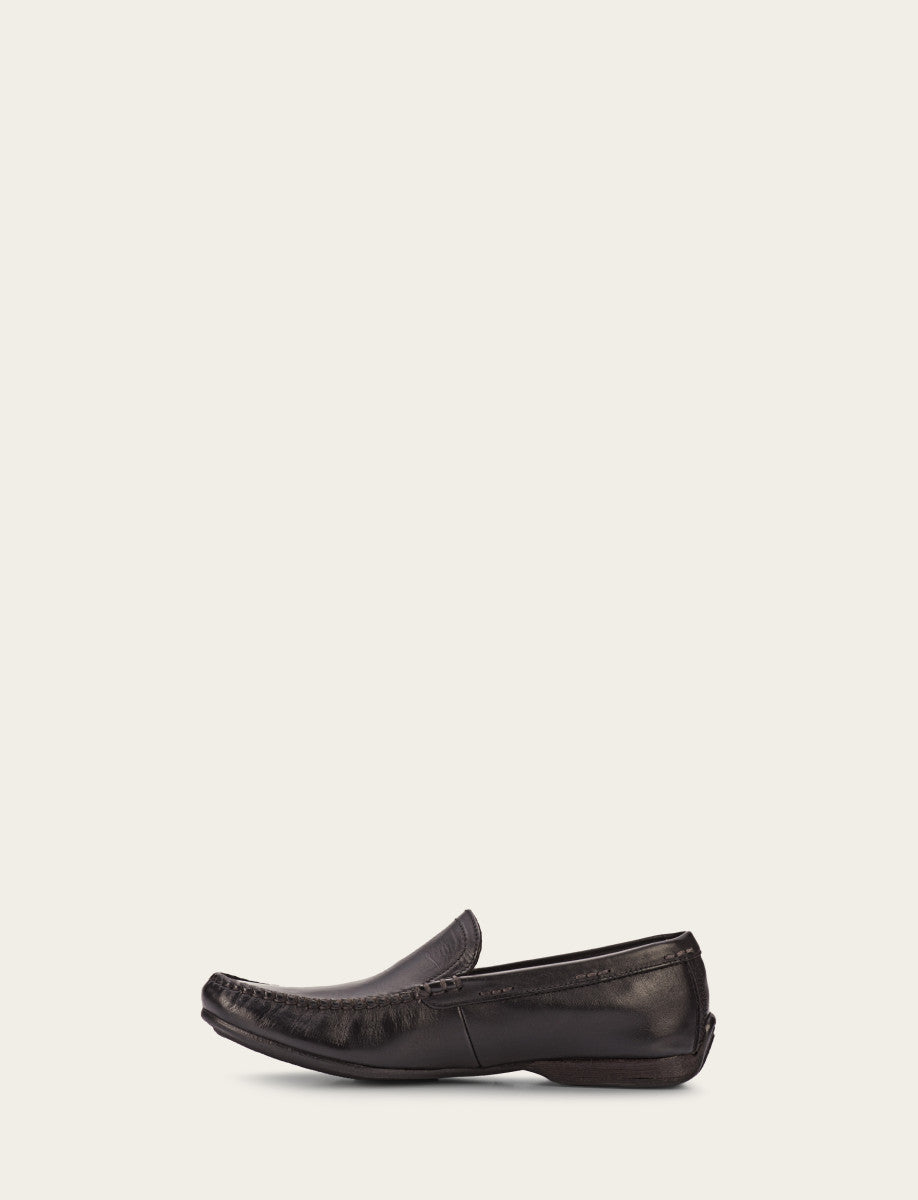 Men's Black Lewis Venetian Loafers | Frye Black