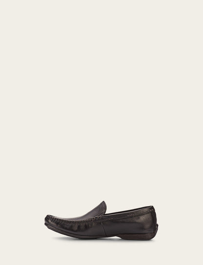 Men's Black Lewis Venetian Loafers | Frye Black