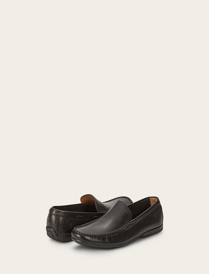 Men's Black Lewis Venetian Loafers | Frye Black
