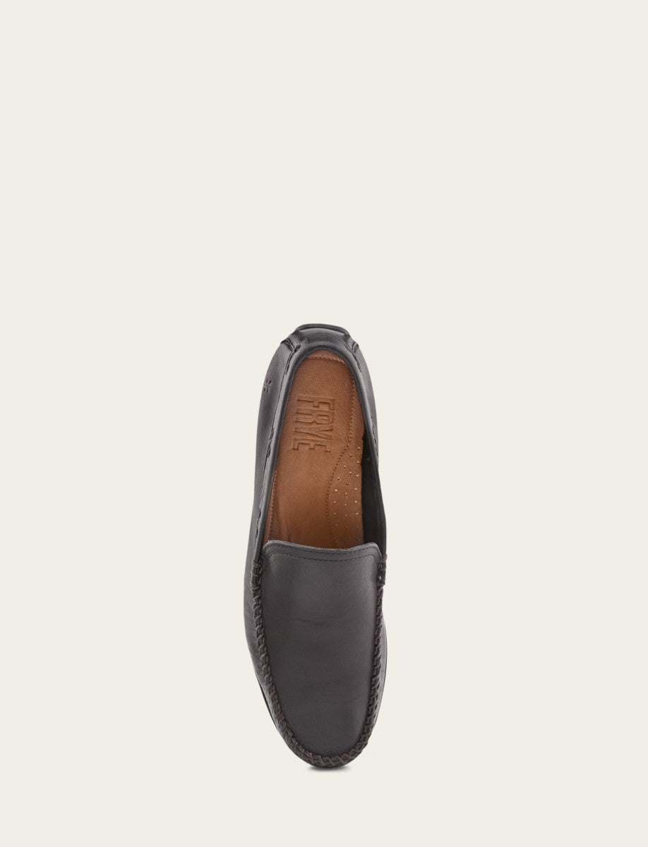Men's Black Lewis Venetian Loafers | Frye Black