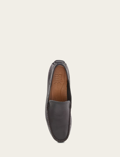 Men's Black Lewis Venetian Loafers | Frye Black