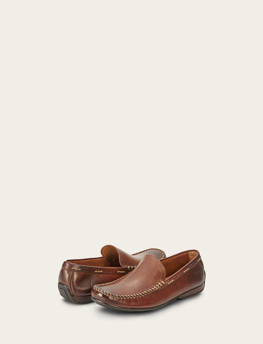 Men's Cognac Lewis Venetian Loafers | Frye Cognac