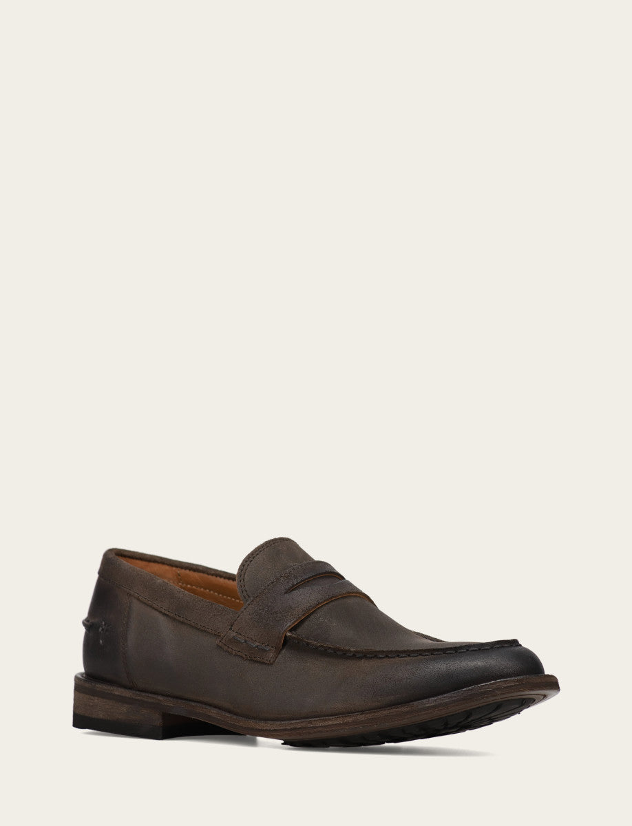 Men's Chocolate Tyler Flex Penny Loafers | Frye Chocolate