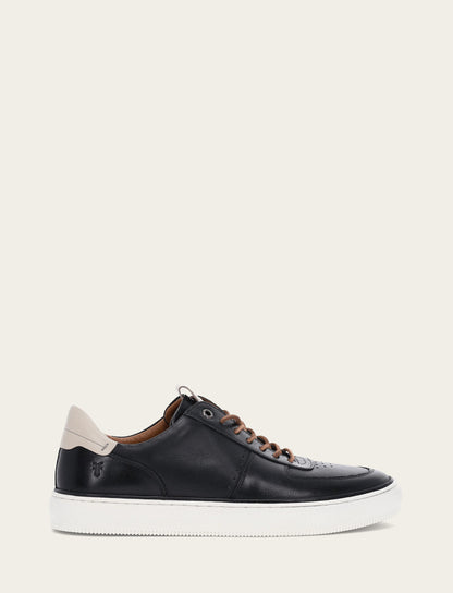 Men's Black Astor Low Lace Court Sneakers | Frye Black