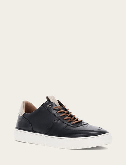 Men's Black Astor Low Lace Court Sneakers | Frye Black