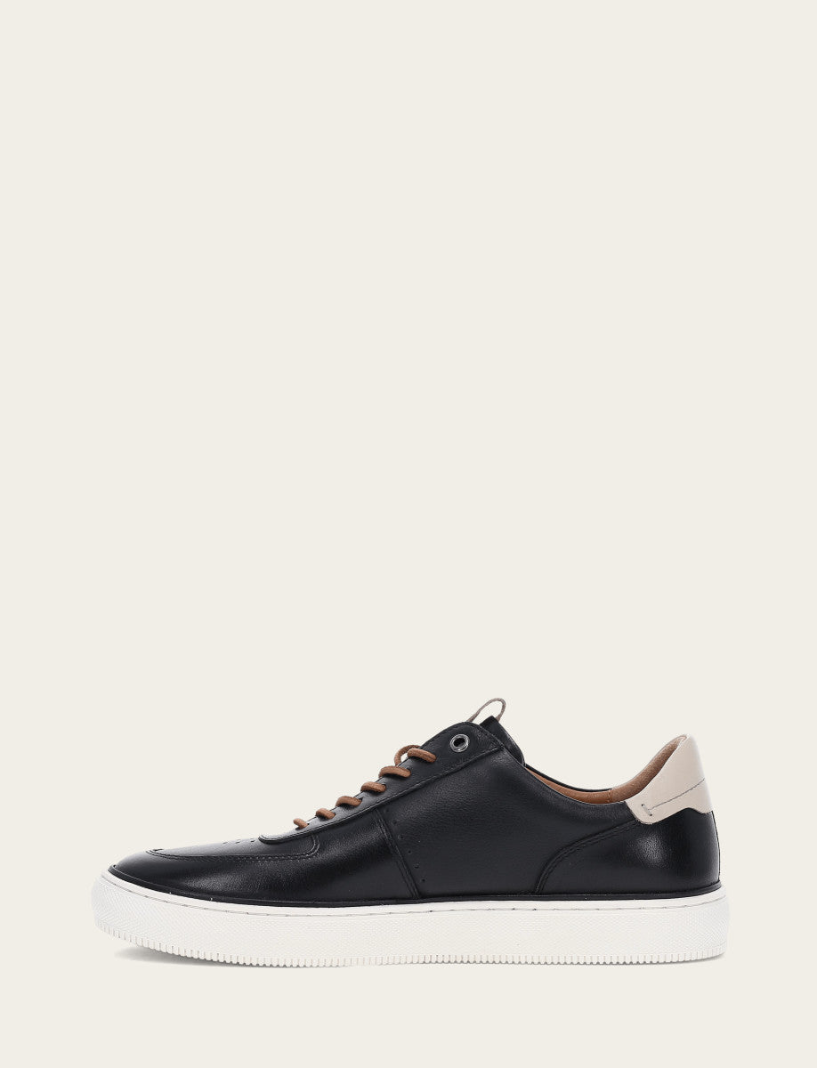 Men's Black Astor Low Lace Court Sneakers | Frye Black