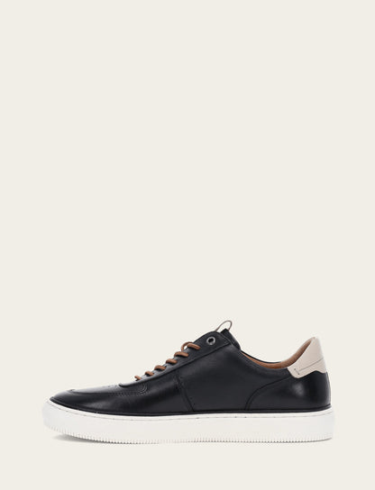 Men's Black Astor Low Lace Court Sneakers | Frye Black