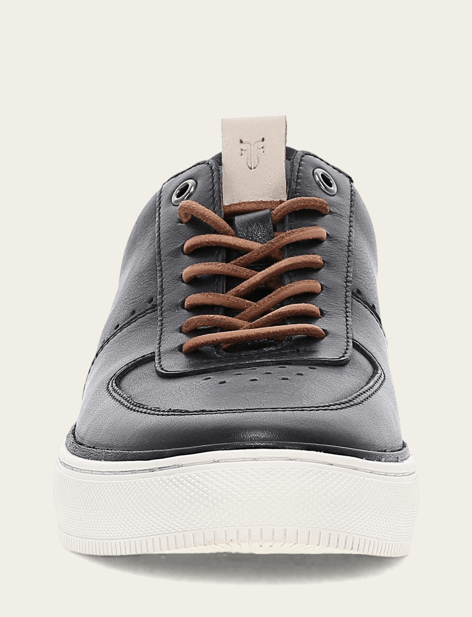Men's Black Astor Low Lace Court Sneakers | Frye Black