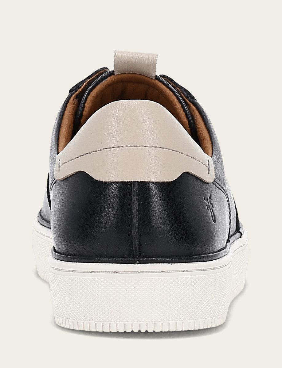 Men's Black Astor Low Lace Court Sneakers | Frye Black